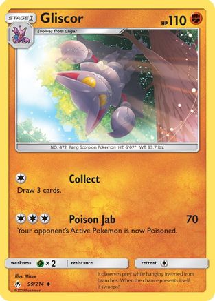 Gliscor 099/214 - SM  Unbroken Bonds Reverse Holofoil