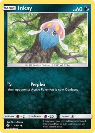Inkay 118/214 - SM  Unbroken Bonds