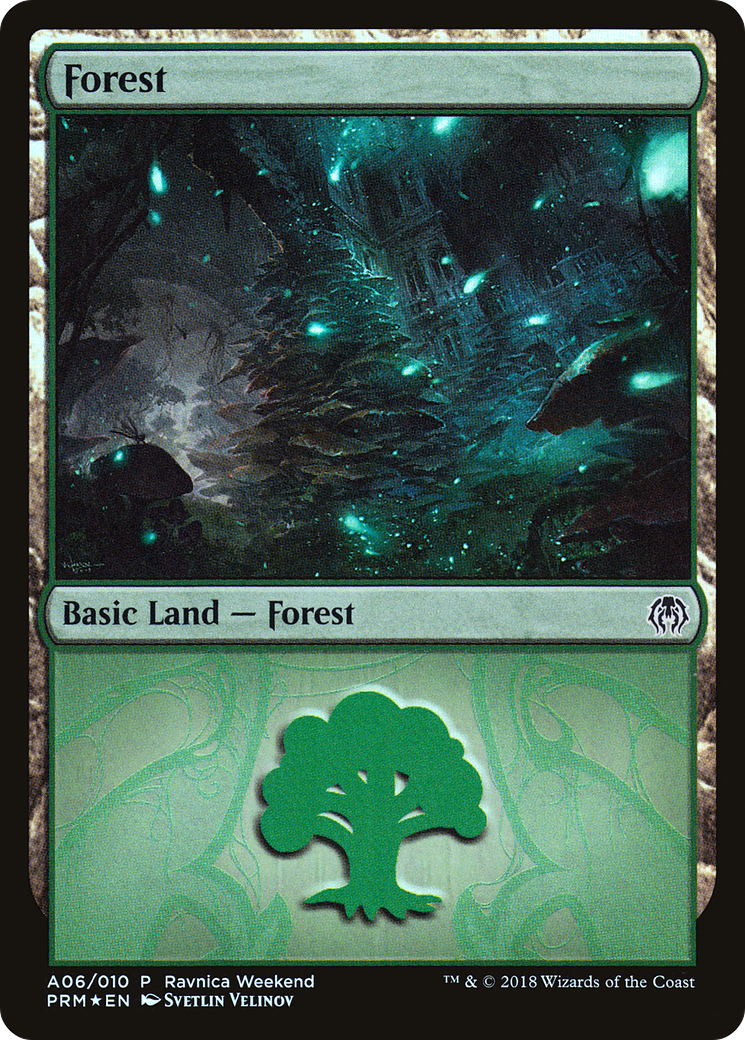 Forest (LARP-A06) - GRN Ravnica Weekend Foil