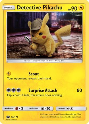 Detective Pikachu SM170 - SM Promos - Holofoil