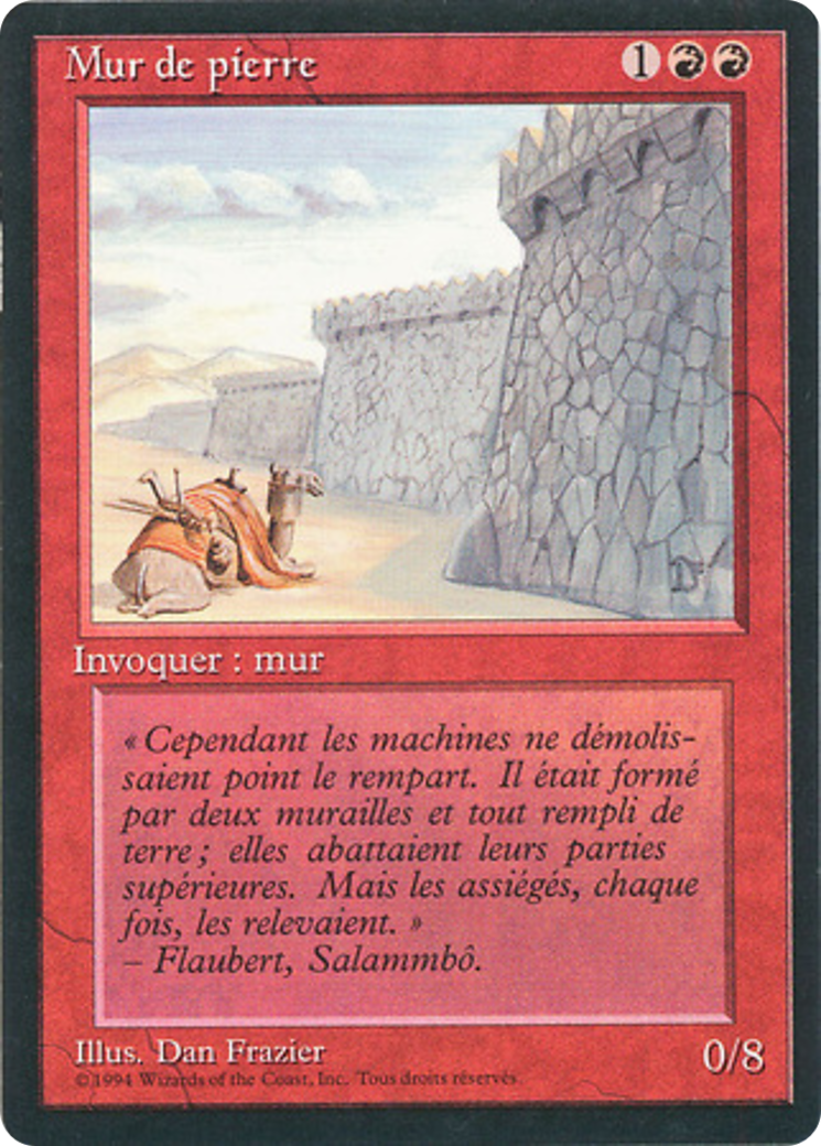 Wall of Stone (FBB-184) - Foreign Black Border