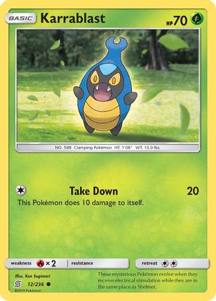 Karrablast 012/236 - SM  Unified Minds Reverse Holofoil