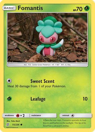 Fomantis 015/236 - SM  Unified Minds Reverse Holofoil