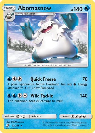 Abomasnow 042/236 - SM  Unified Minds