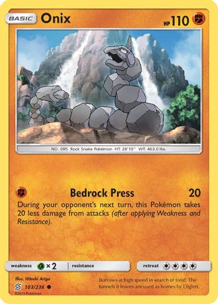 Onix 103/236 - SM  Unified Minds Reverse Holofoil