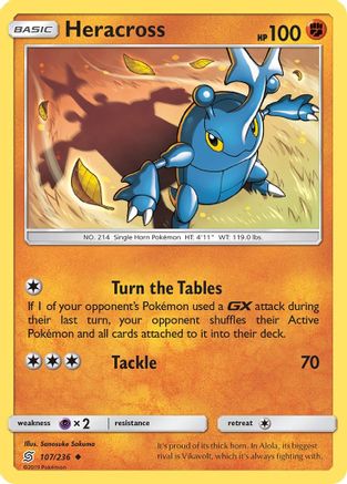 Heracross 107/236 - SM  Unified Minds Reverse Holofoil