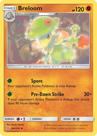 Breloom 108/236 - SM  Unified Minds Reverse Holofoil