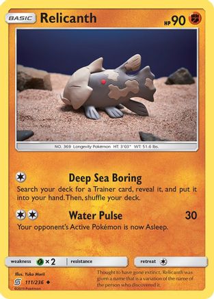 Relicanth 111/236 - SM  Unified Minds