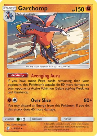Garchomp 114/236 - SM  Unified Minds Reverse Holofoil