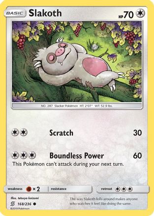 Slakoth 168/236 - SM  Unified Minds Reverse Holofoil