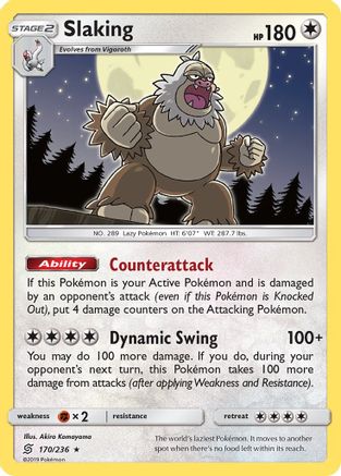 Slaking 170/236 - SM  Unified Minds Holofoil