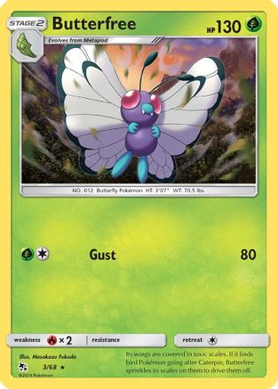 Butterfree 003/68 - Hidden Fates Reverse Holofoil