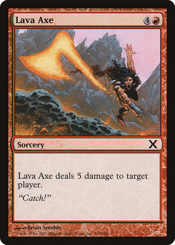 Lava Axe (10E-215) - Tenth Edition Foil
