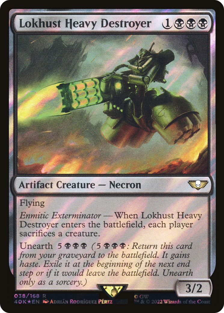 Lokhust Heavy Destroyer (40K-38★) - Warhammer 40,000 Commander Foil