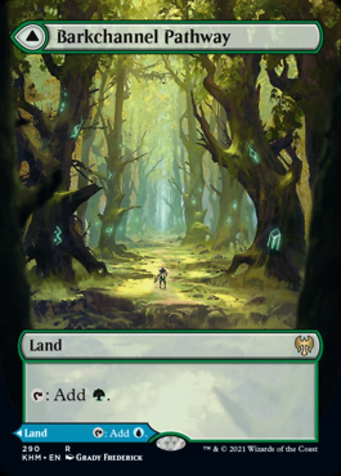Barkchannel Pathway // Tidechannel Pathway (KHM-290) - Kaldheim: (Showcase) (Borderless)