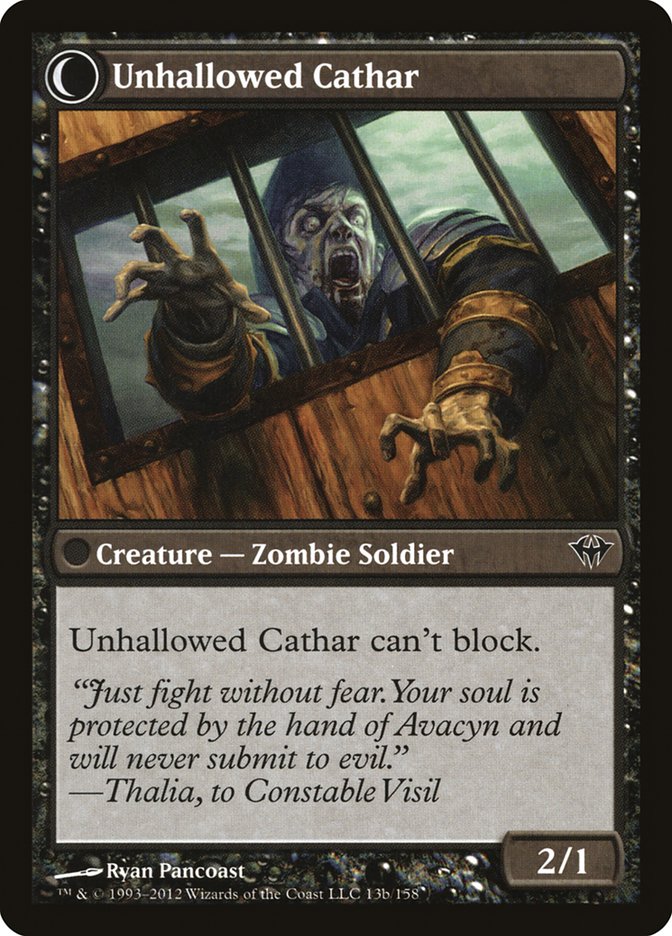 Loyal Cathar // Unhallowed Cathar (DKA-013) - Dark Ascension: (Double Faced Transform) Foil