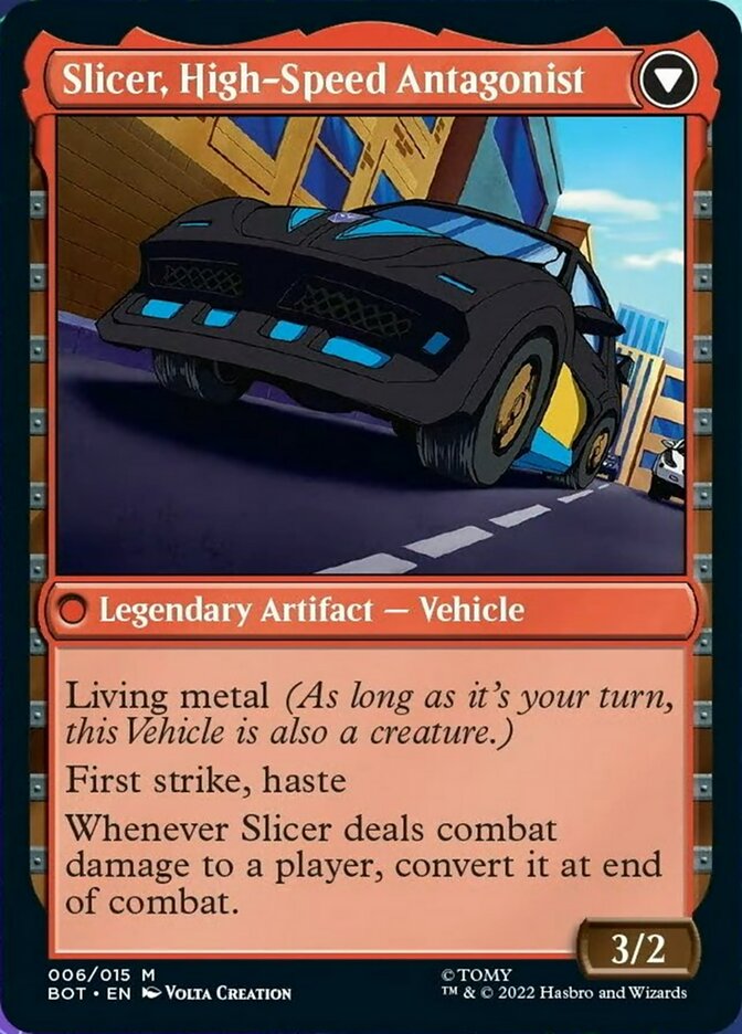 Slicer, Hired Muscle // Slicer, High-Speed Antagonist (BOT-006) - Transformers: (convertdfc)