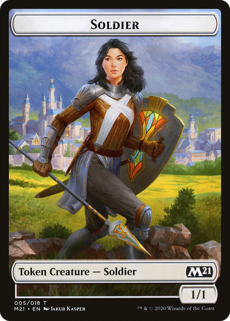 Soldier (M21-005) - Core Set 2021 Tokens Foil