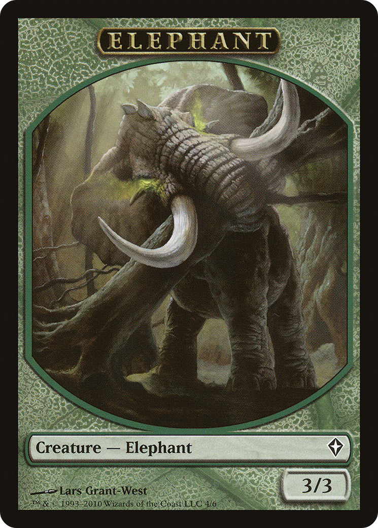 Elephant (WWK-004) - Worldwake Tokens