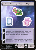 Werewolf Lightning Mage (UNF-048) - Unfinity Sticker Sheets