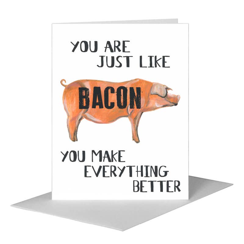 Bacon, Greeting Card (#8221A)