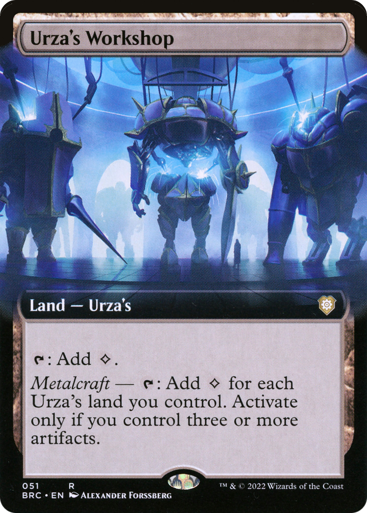 Urza's Workshop (BRC-051) - The Brothers' War Commander: (Extended Art)