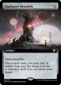 Darksteel Monolith (CMM-778) - Commander Masters: (Extended Art) Foil
