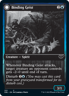 Binding Geist // Spectral Binding (DBL-315) - Innistrad: Double Feature: (Double Faced Transform)