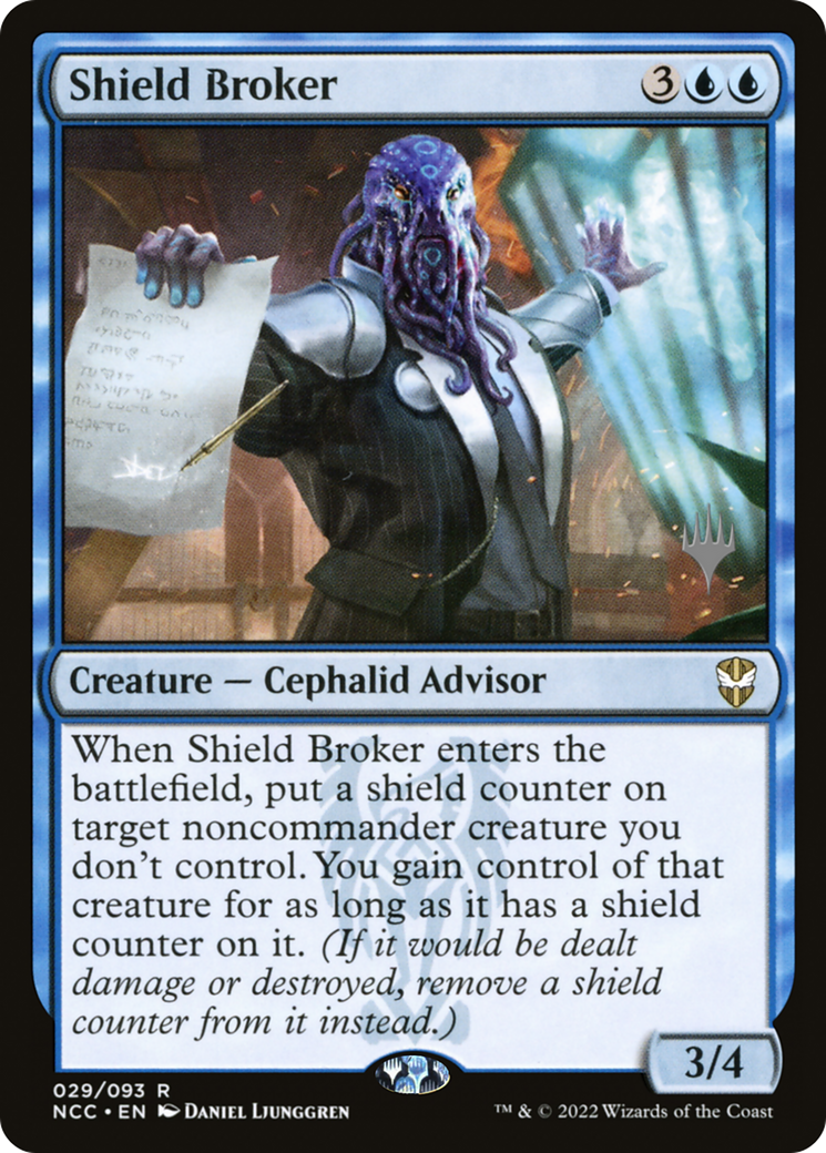 Shield Broker (PPSNC-29P) - New Capenna Commander Promos Foil