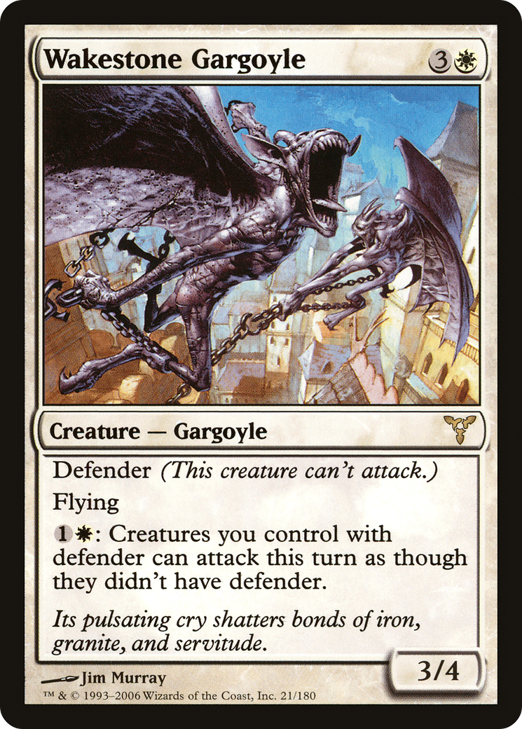 Wakestone Gargoyle (DIS-021) - Dissension Foil
