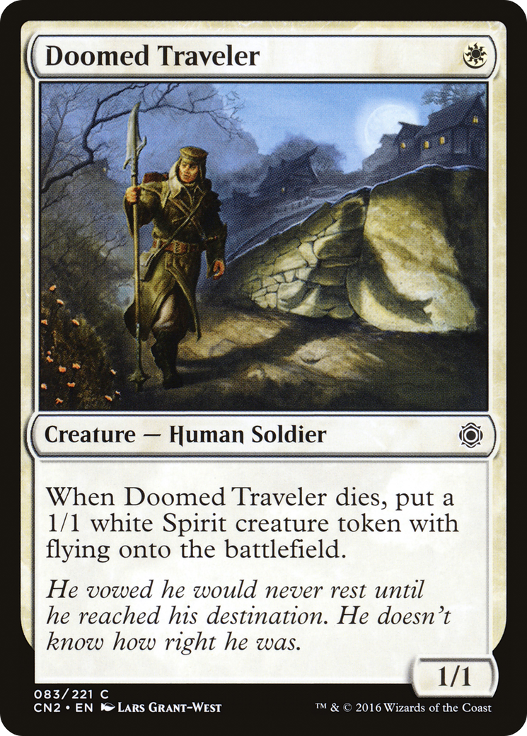 Doomed Traveler (CN2-083) - Conspiracy: Take the Crown Foil