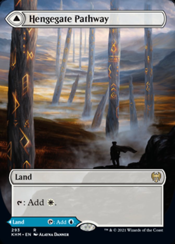 Hengegate Pathway // Mistgate Pathway (KHM-293) - Kaldheim: (Showcase) (Borderless) Foil