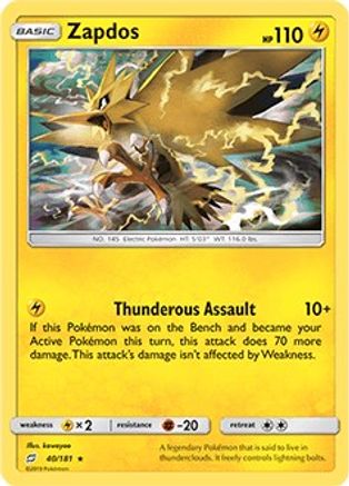 Zapdos 040/181 - Deck Exclusives