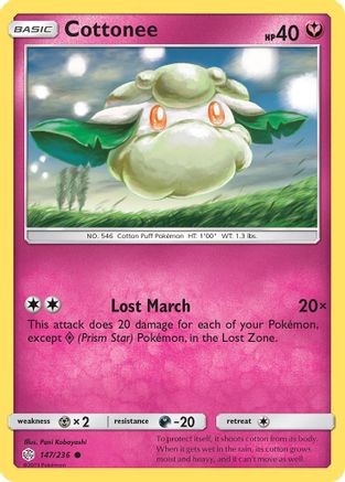 Cottonee 147/236 - SM  Cosmic Eclipse