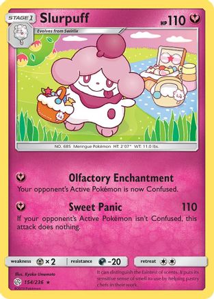 Slurpuff 154/236 - SM  Cosmic Eclipse Reverse Holofoil