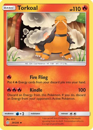 Torkoal 029/236 - SM  Cosmic Eclipse