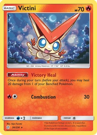 Victini 030/236 - SM  Cosmic Eclipse Holofoil