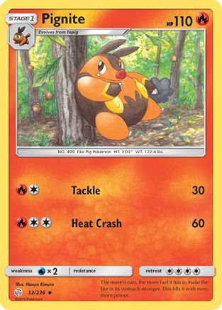 Pignite 032/236 - SM  Cosmic Eclipse Reverse Holofoil