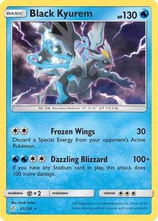 Black Kyurem 061/236 - SM  Cosmic Eclipse Reverse Holofoil