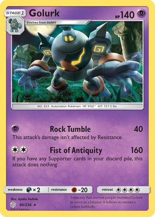 Golurk 090/236 - SM  Cosmic Eclipse