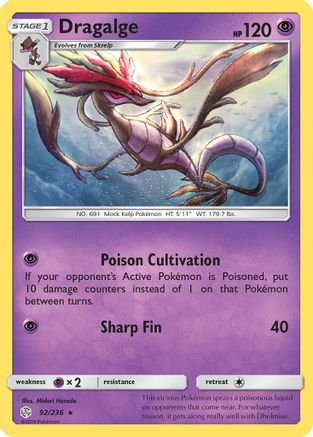 Dragalge 092/236 - SM  Cosmic Eclipse Reverse Holofoil