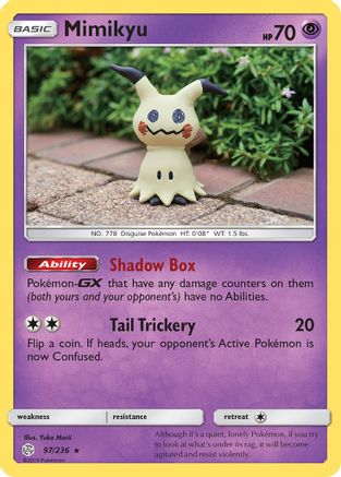 Mimikyu 097/236 - SM  Cosmic Eclipse Reverse Holofoil