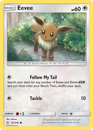 Eevee 167/236 - SM  Cosmic Eclipse Reverse Holofoil