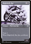Blightbelly Rat (ONE-289) - Phyrexia: All Will Be One: (Showcase)