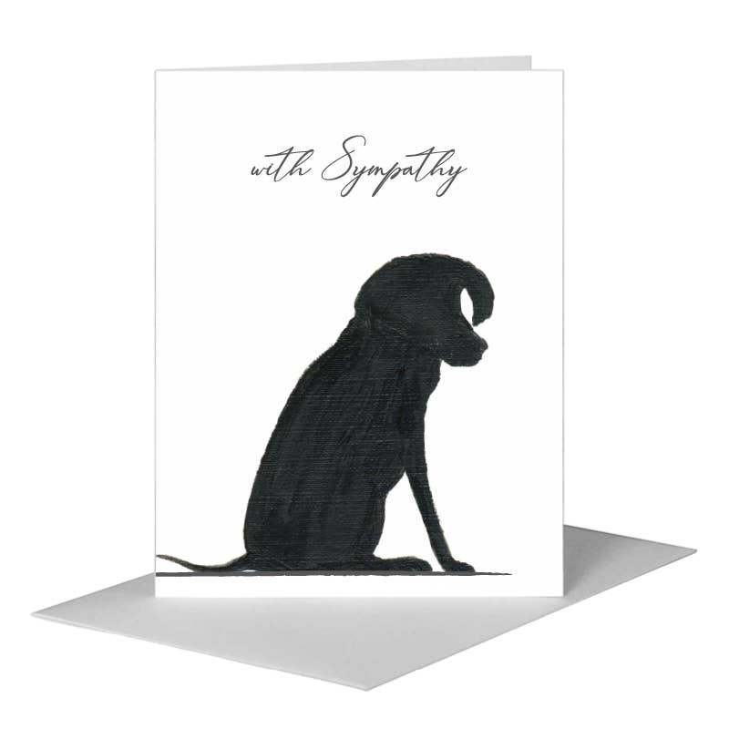 Dog Silhouette, Greeting Card (#8361A)
