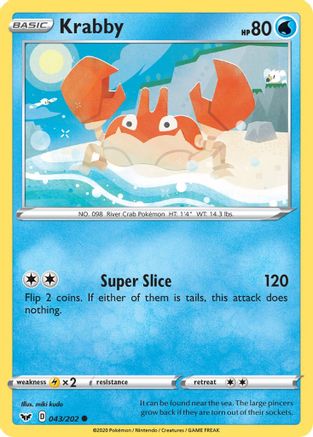 Krabby () 043/202 - SWSH01 Sword & Shield Base Set