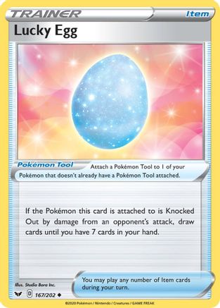 Lucky Egg 167/202 - SWSH01 Sword & Shield Base Set Reverse Holofoil