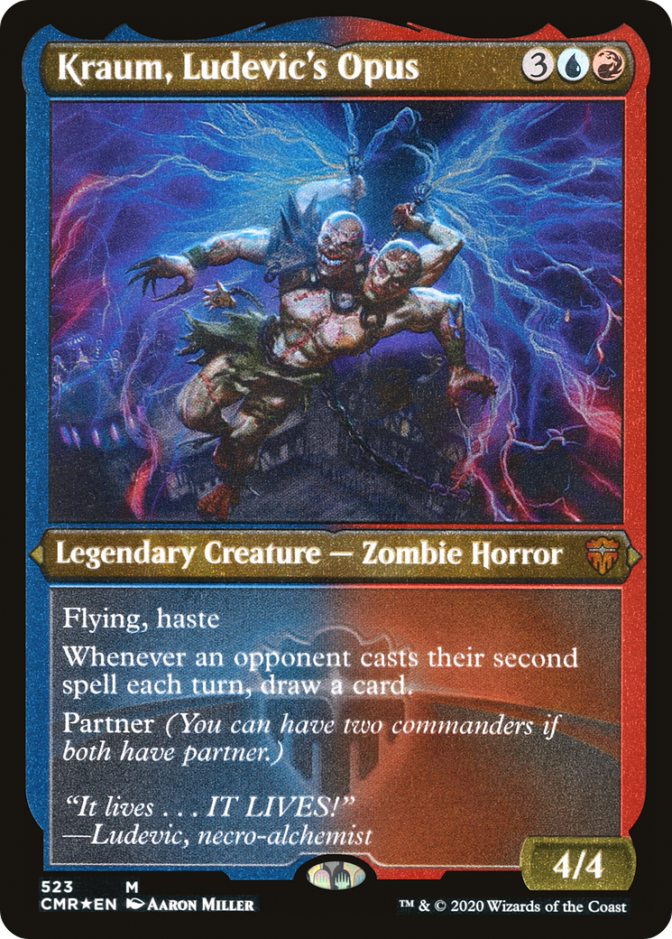 Kraum, Ludevic's Opus (CMR-523) - Commander Legends Etched Foil