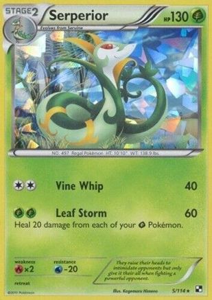 Serperior 005/114 - Deck Exclusives - Holofoil