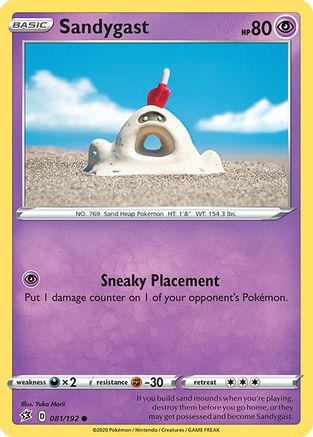 Sandygast 081/192 - SWSH02 Rebel Clash